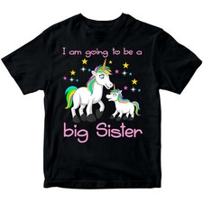 I Am Going To Be A Big Sister Announcement Boys Girls Teen Kids T-Shirts #DNE