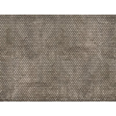 Noch 56691 3D-Kartonplatte  Biberschwanz  grau H0 + Neu