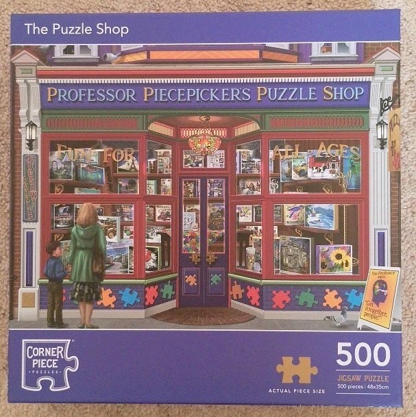 THE PUZZLE SHOP A 500 PIECE JIGSAW BY CORNER PIECE PUZZLES