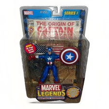 ToyBiz Marvel Legends Series 1 Captain America  6  Action Figure 2002 NIB