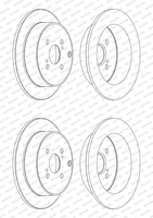 2X Ferodo 290Mm Bremsscheiben Voll Hinten Passend FüR Toyota Corolla | DDF1409C