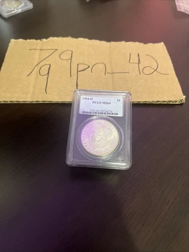 1904 o morgan silver dollar pcgs ms64 90% Silver Graded Coin