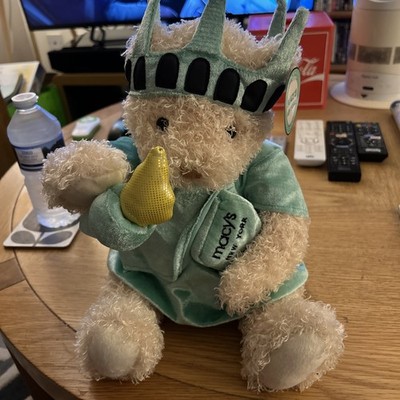 Macys Of New York Freiheitsstatue Y2K 2005 Teddybär Plüsch Gund Exklusiv NEU