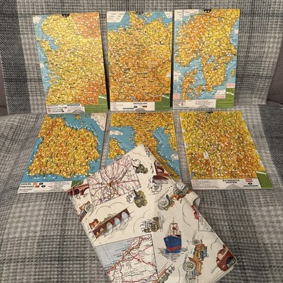 Vintage Benco Distance Map | Holland - Deutschland - Österreich - Italien - Spanien - Karten