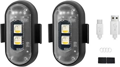 Wireless Strobe Lights with Remote Control Motorcycle Car LED 8  Color: 2 Pack
