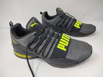 Mens Puma Shoes Cell Regulate Bold 193147-01 Black Yellow Sneakers Size 9