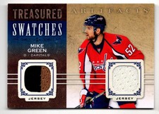 2014-15 Artifacts Treasured Swatches Jerseys Blue Mike Green Jersey Washington