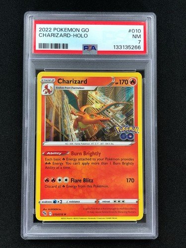 Charizard graded PSA 7 for sale on eBay