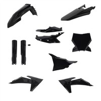 Acerbis Komplett Kunststoffkit Schwarz FüR KTM SX 125 2023-2024