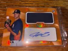 2013 Topps Finest Orange Ref RC Patch Auto Jarred Cosart 15/99 Houston Astros