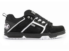 DVS Men's Comanche Skate Shoe Black/White Leather - DV00029972 DVF0000029-972 ,