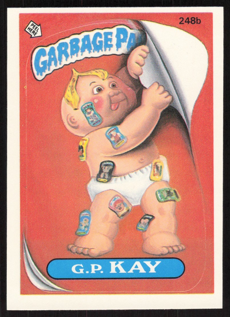 1986 Garbage Pail Kids Topps Sticker Cards