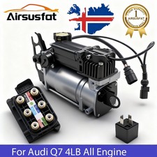 ?????Air Suspension Compressor with Relay+Valve Block for Audi Q7 4LB 2006-2015