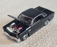 Maisto Pro Rodz 1965 Pontiac GTO 1/64 Diecast Black - Rubber Tires - RR