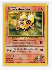 Pokemon Blaine's Growlithe (35) Uncommon Gym Heroes 035/132 NM WOTC Vintage on eBay