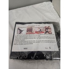 3 Pack Portable Mesh Pet Safety Gate Retractable Dog Guard Black W06 Size S