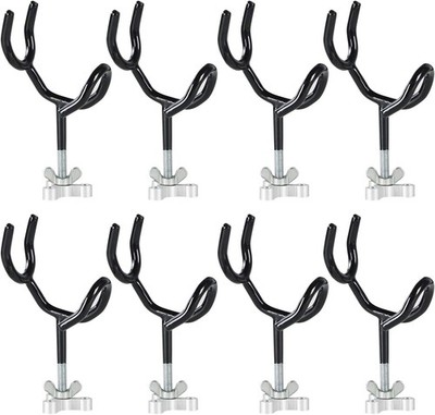 Fishing Rod Holders for Boat 8Pcs of 20 Degree 4 Inch Sure Grip Steel black