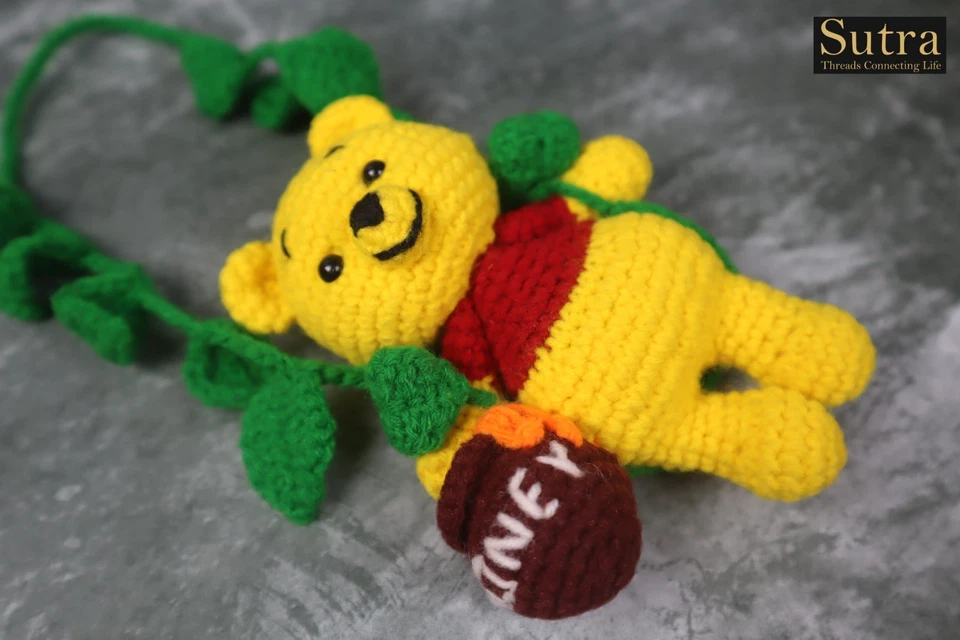 Winnie The Pooh Crochet Stuffed Soft Toy Gift for Baby Girl & Boy - Image 4 of 4