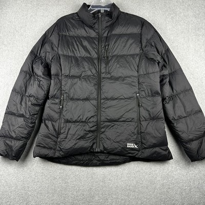 Eddie Bauer Jacket Womens Large Black 650 Down Insulated Puffer