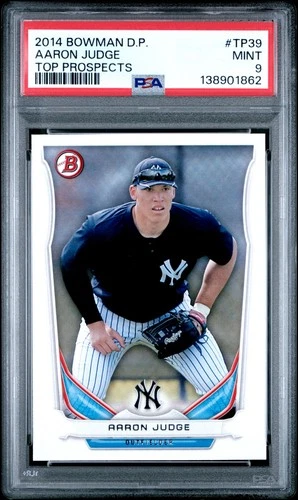 2014 Bowman Draft Pick Top Prospects Aaron Judge TP39 Yankees PSA 9