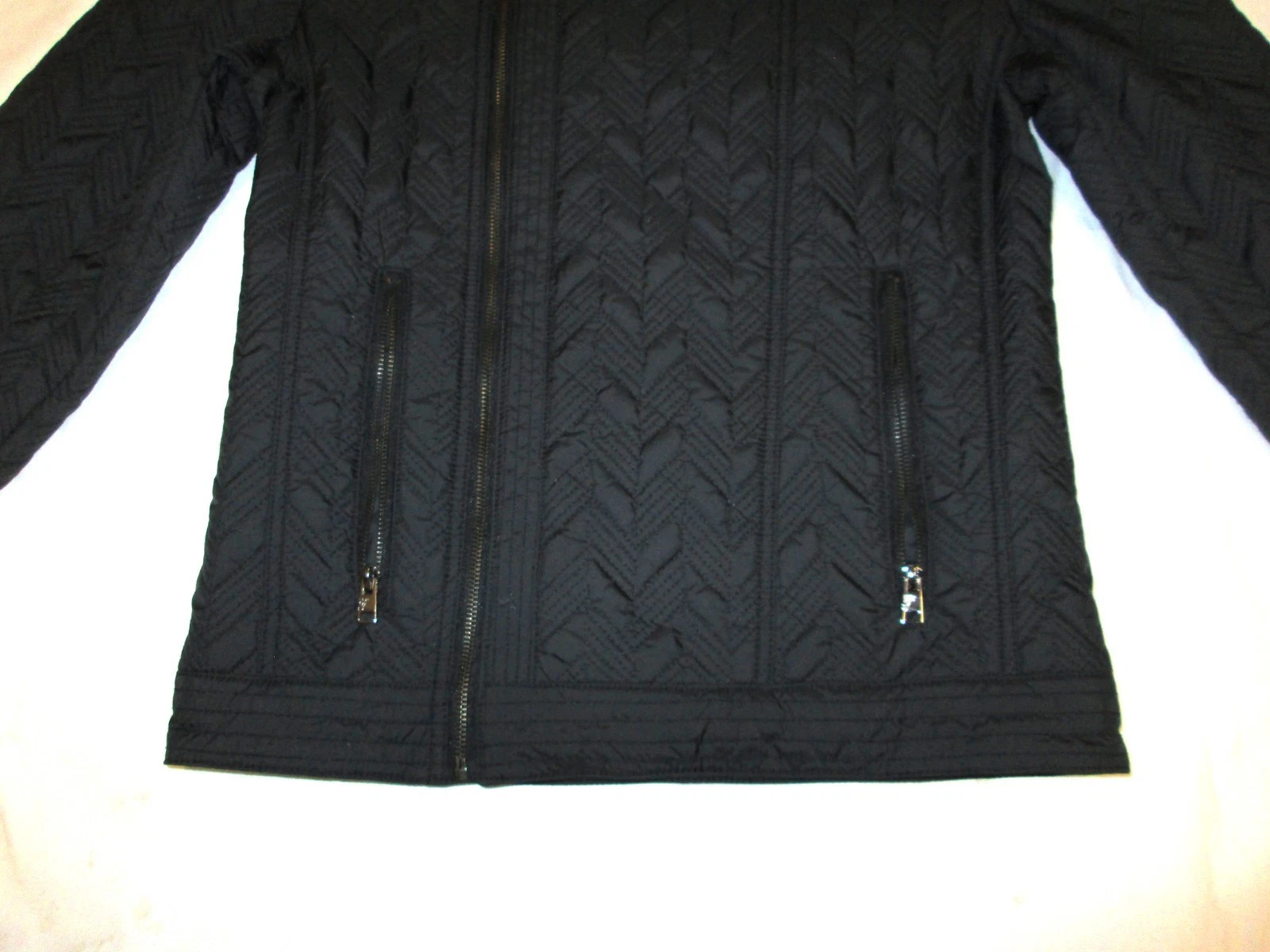 VERSACE COLLECTION MEN'S QUILTED BLACK MOTO JACKET image 6