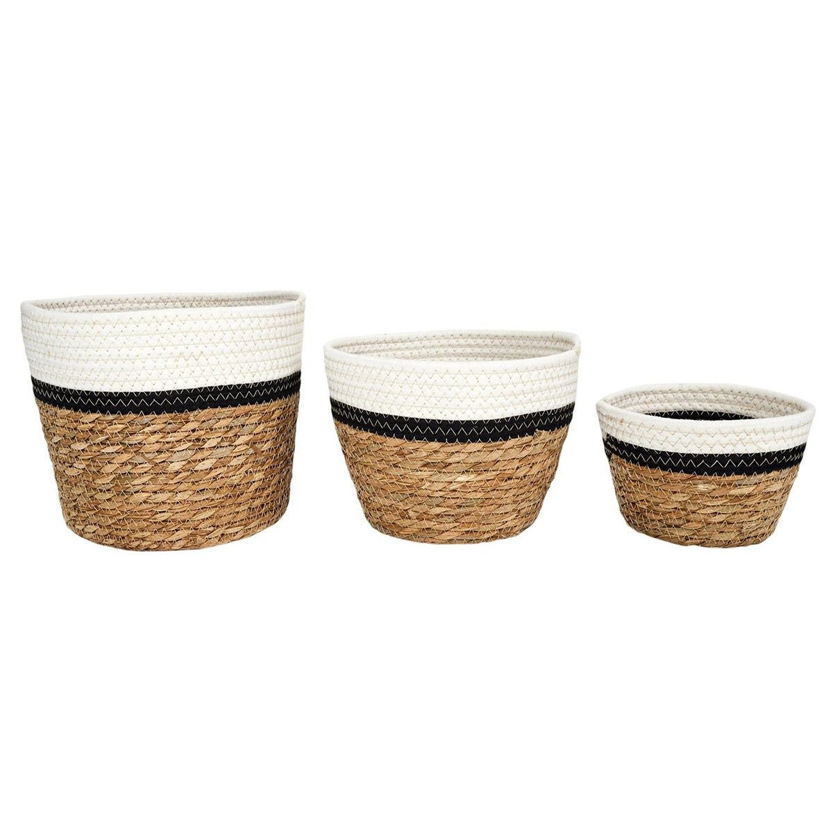 Panier de rangement Mirage haut de gamme en fibres naturelles de 26cm pour décoration épurée