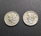 Mercury Dimes Lot of 2 1943 & 1944 Excelent Condition