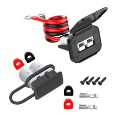 Quick Disconnect Battery Terminal Connector Kit - 8AWG Wire, 50 Amp Capacity