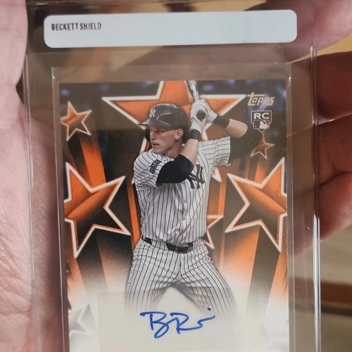 Topps 2025 Series 2 Baseball Stars Autos Ben Rice Yankees RC Auto Orange /25