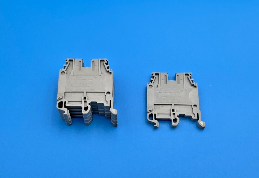 Entrelec M 4/6 5116 Gray Wire Terminal Block M465116 Grey Lot of 5 (TBI)
