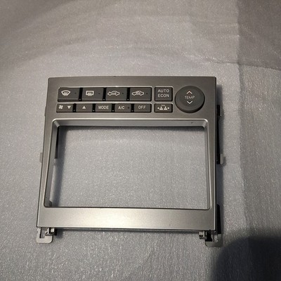 2005 2006 INFINITI G35 DASH RADIO BEZEL TRIM W/ CLIMATE CONTROL METRA DOUBLE DIN