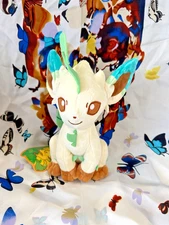 Adorable Anime Leafeon Stuffed Animal Plush Soft Toy Doll Teddy 8"