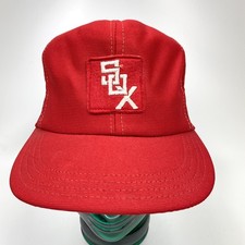 Vintage 1960's New Old Stock Chicago White Sox Red Snapback Hat NOS Made in USA