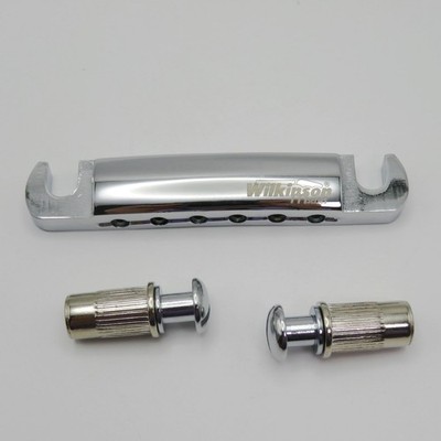 Wilkinson WOGT1+WOGB2  O-matic Style Electric Guitar Bridge  Chrome