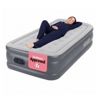 airzzZ SlumberPlus Inflatable Air Bed with Electric Pump Grey