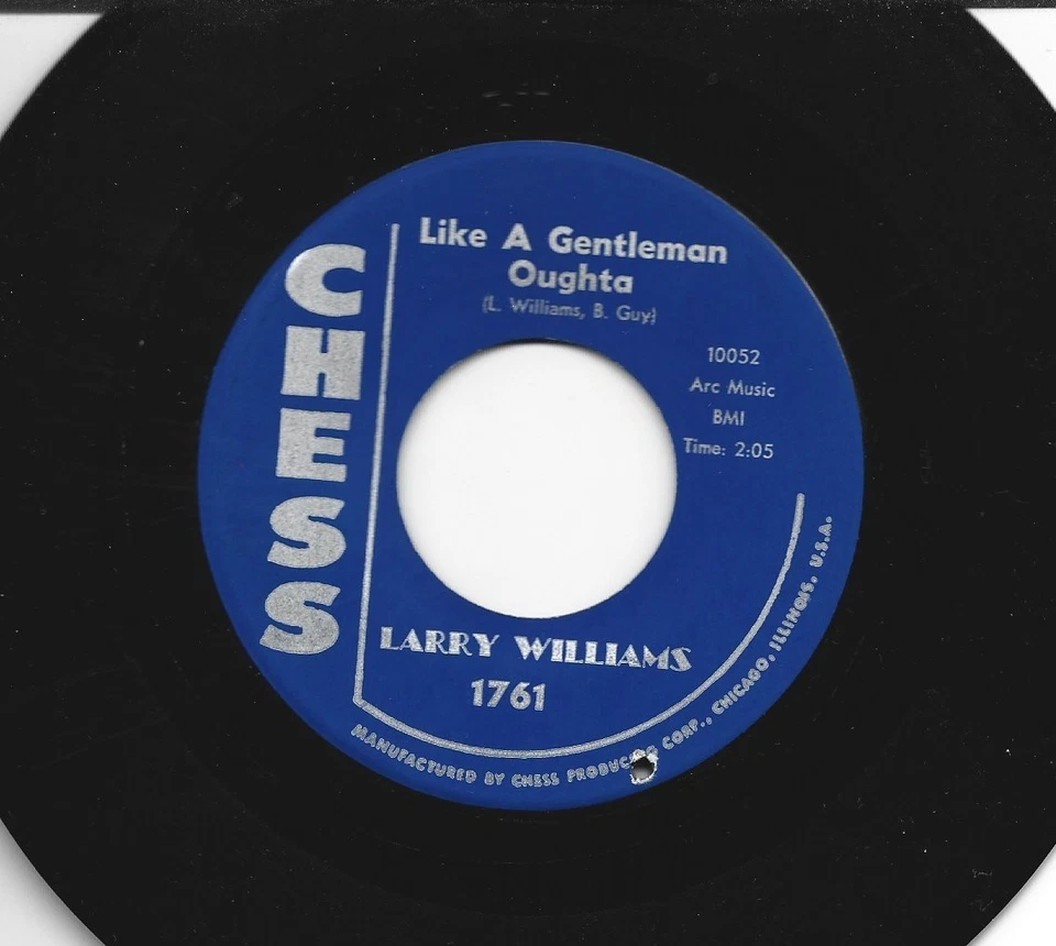 NORTHERN SOUL R&B ROCKERS 45 - LARRY WILLIAMS - I WANNA KNOW - HEAR 1961 CHESS - Image 2 of 2