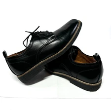 Deer Stags Dress Shoes Men's 7M Black Zander Oxford Memory Foam Wedding Attire