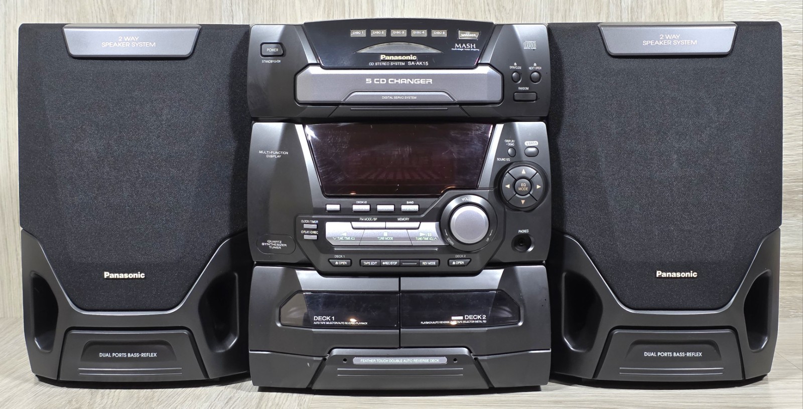 Panasonic SA-AK15 5CDチェンジャー ミニコンポ Yahoo!オークション - Panasonic SA-AK15 CDコンポ リモコン付き 5CDチ