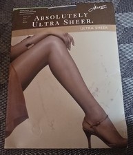Hanes Absolutely Ultra Sheer Pantyhose; Control Top; Reinforced Toe; Size C