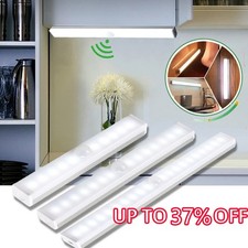 LED Motion Sensor Lights Wireless USB PIR Night Light Stair Lamp Rechargeable UK