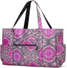 Extra Large Beach Tote Bags for Family Waterproof Pool Bag for Women with Zipper