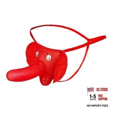 Mens Lingerie Elephant Trunk Thong for Men G-String Funny Christmas