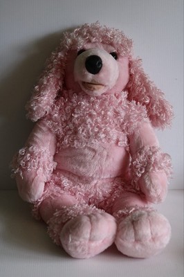 Build A Bear Workshop rosa flauschiger Plüschpudel Spielzeug selten nicht mehr produziert