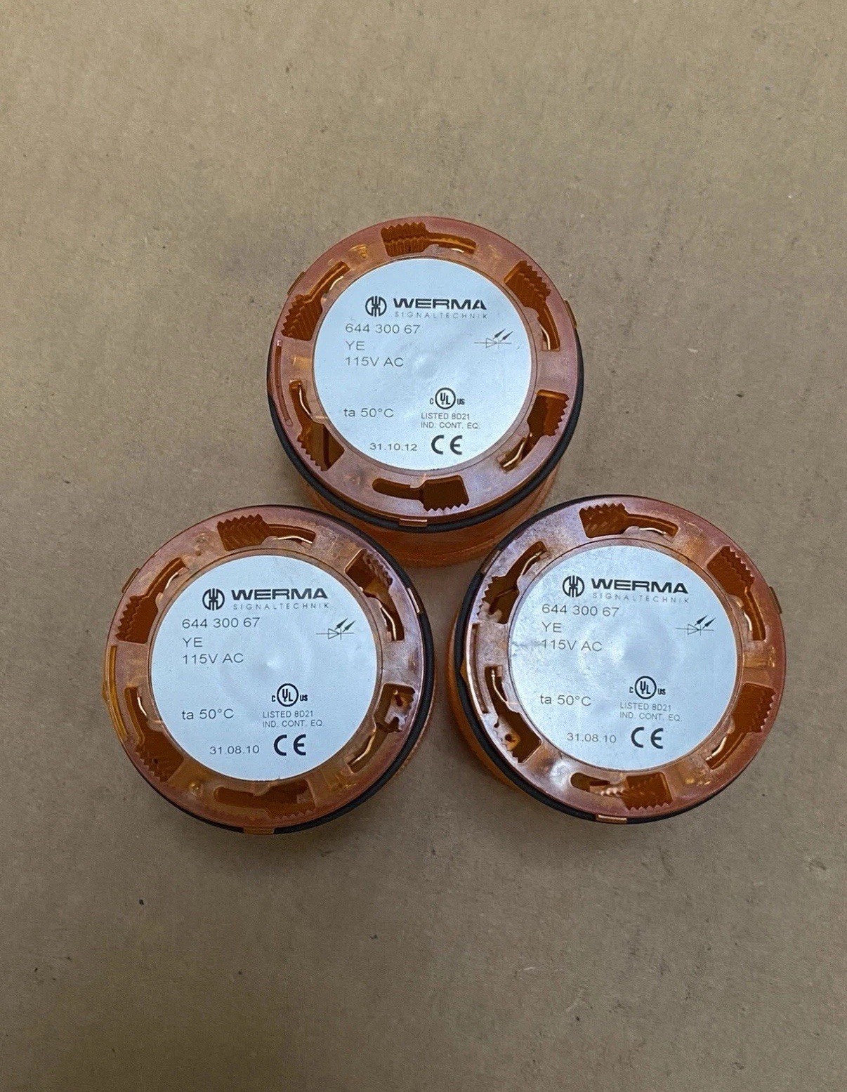 Werma 644 300 67 LED Perm. Light Element *lot Of 3