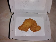 Rainbow Shaped Chicken Nugget From McDonalds