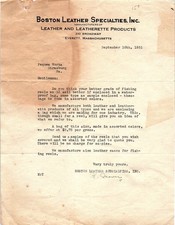1931 Boston Leather Specialties fishing reel ...
