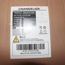 Yansun 4-Light Medium Hanging Pendant Light Balck w/ Clear Glass Cylinder