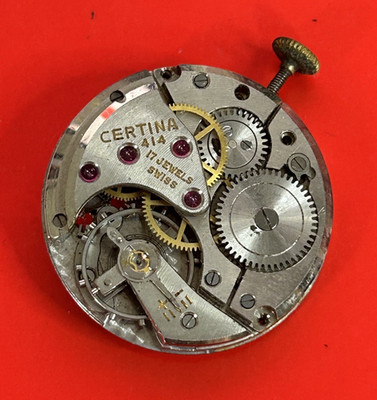 Vintage CERTINA 414 Watch Movement and Spare Parts for Watchmaking Supplies (R79