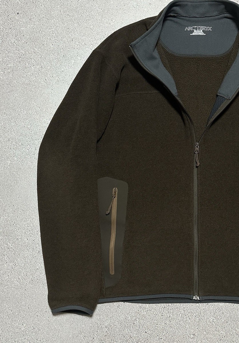 Vintage Arcteryx Covert Cardigan Fleece Jacket Canada Brown Men's