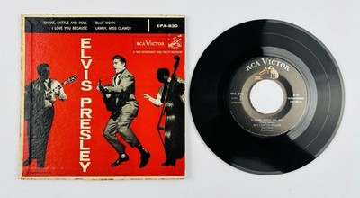 Elvis Presley EPA-830 EP 1950s RCA Victor Black Label No Silver Line